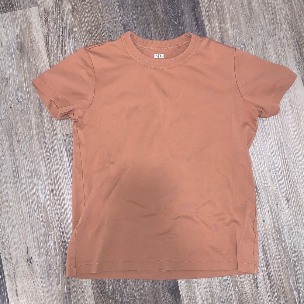 Uniqlo Unisex Brown Short Sleeve Tee
